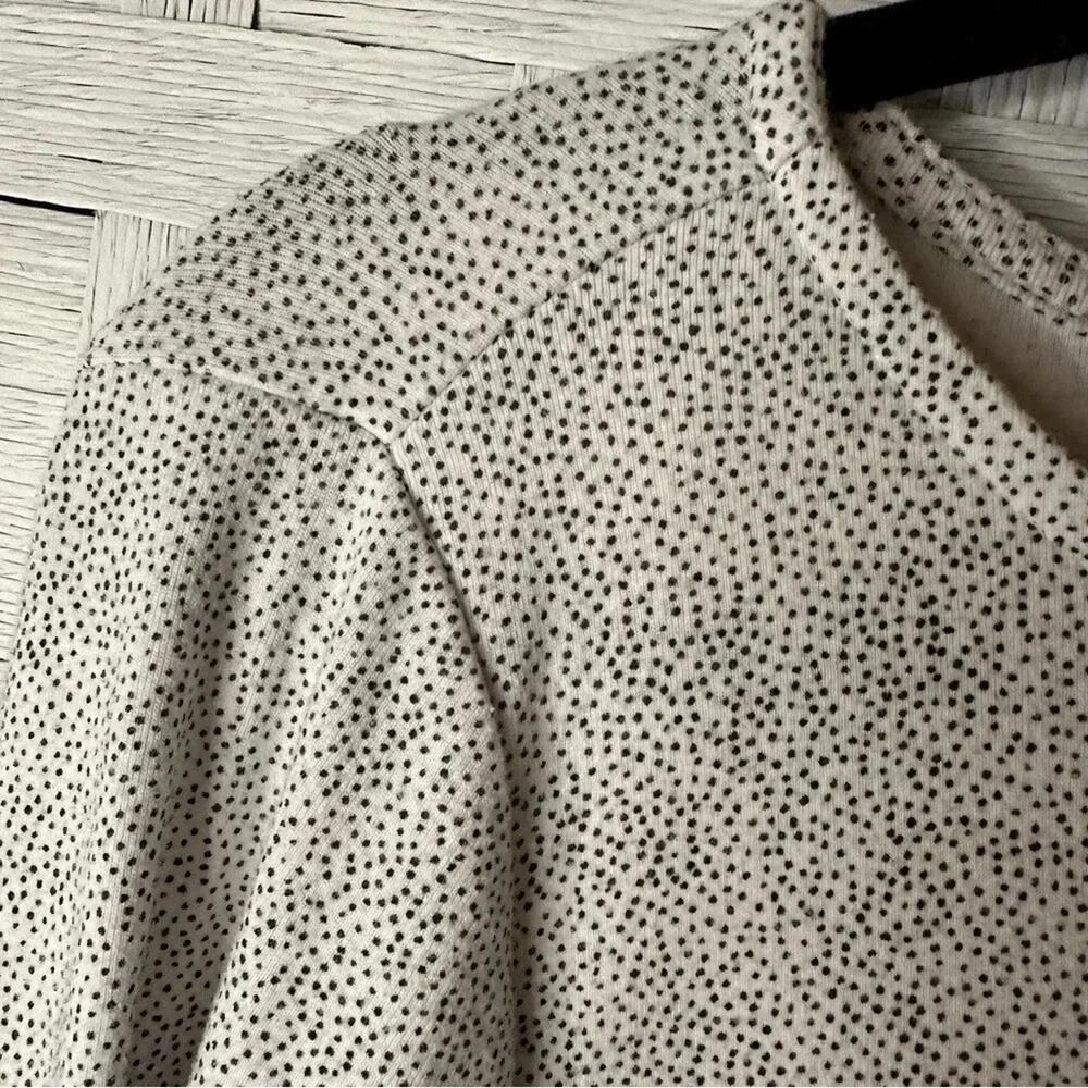 Lane Bryant long sleeve T-shirt white black dots normcore casual plus size - Picture 4 of 8